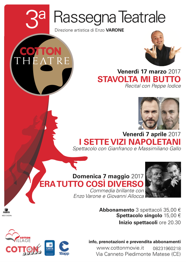 STAVOLTA MI BUTTO - Recital con Peppe Iodice | Venerdì 17 marzo alle ore 20:30